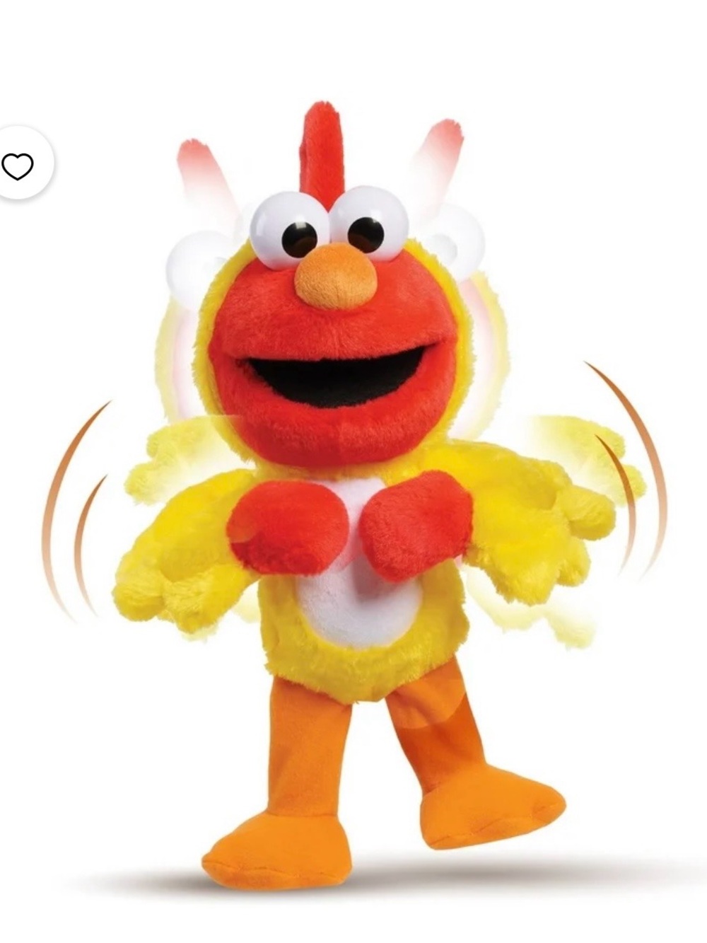 Elmo Plush In Yellow Chicken Costume - Interactive 13"